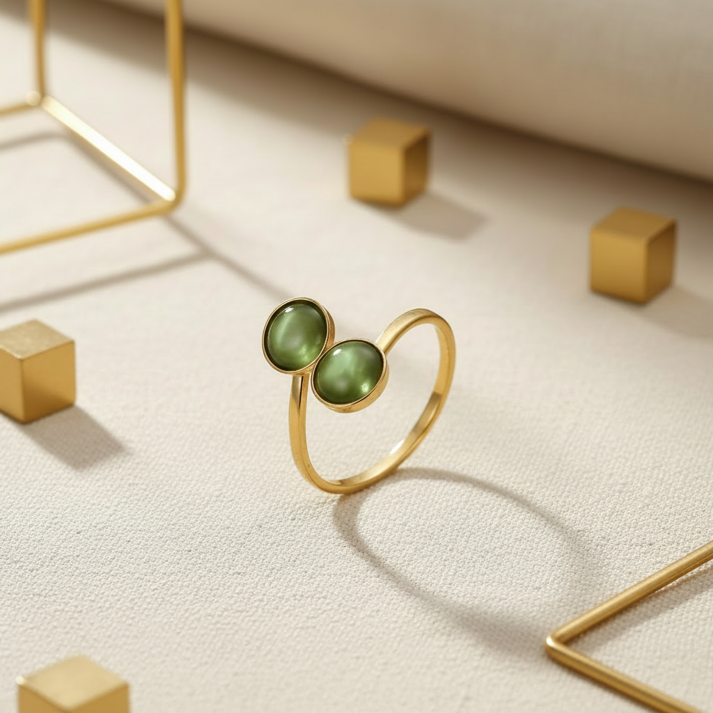 Anillo oliva con fondo correcto