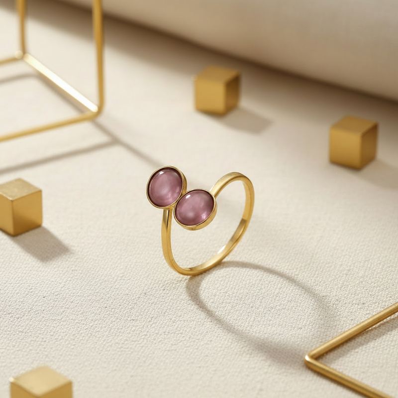 Anillo rosa fondo correcto