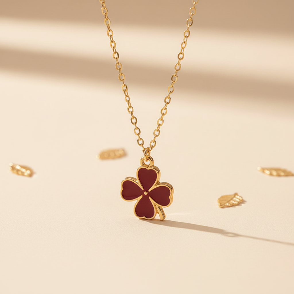 Collar Trébol Borgoña