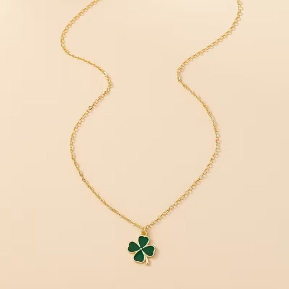 Collar Trèfle Émeraude